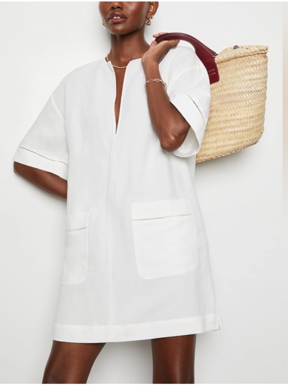 G. Label by goop Mini Caftan Dress,